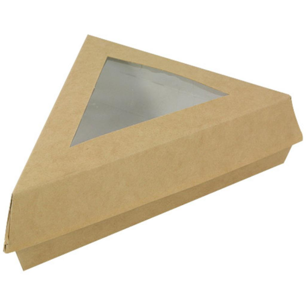 Boites triangle à fenêtre 17 cm Kraft