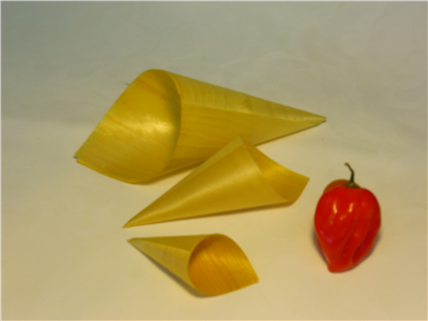 Mini cônes bois 8 cm