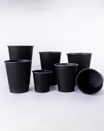 1000 Gobelets carton noir 25/28 cl