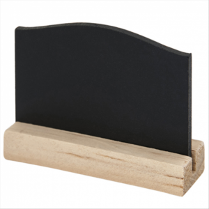 Mini Ardoises Noir 5x7.5 cm avec base bois