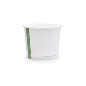 Pots carton blanc compostables 25/30 cl