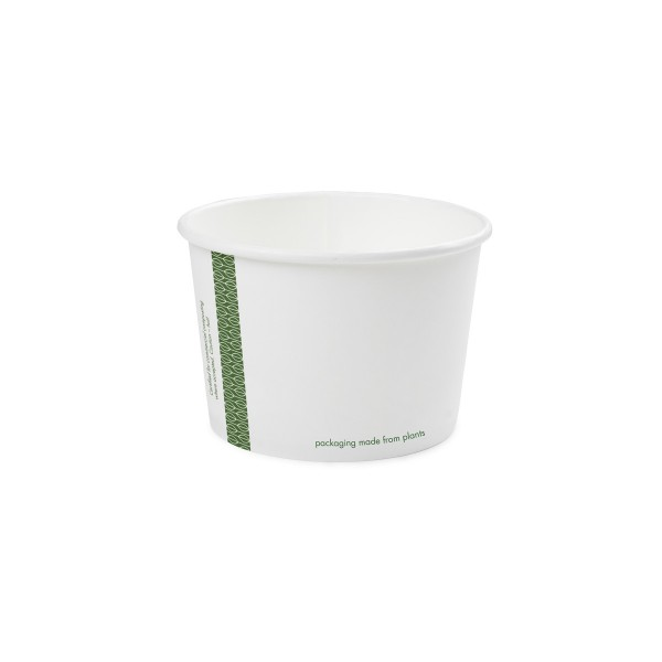 Pots carton blanc compostables 45/50 cl