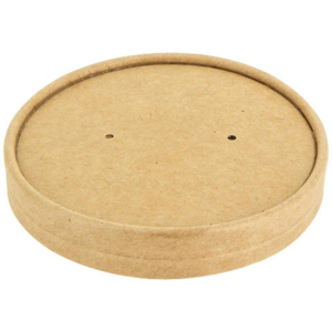 Couvercles carton pour pots kraft 35 cl