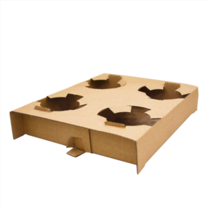 Porte gobelets en carton (pour 4 gobelets)