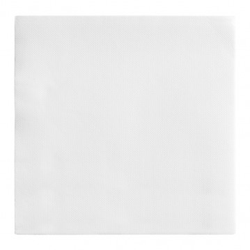 100 Serviettes Double-Point 20×20 Blanc