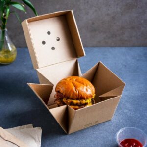 Box premium burger 12x12 cm